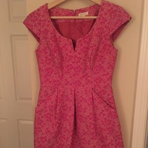 Chic Shoshanna Hot Pink Tweed Sheath Dress 👗